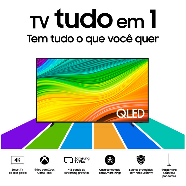 Samsung Smart Tv 55 Polegadas Qled 4k Q60d 2024 Qn55q60dagxzd