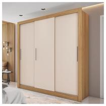 Guarda Roupa 3 Portas E 2 Gavetas Marrom New Glass Caemmun